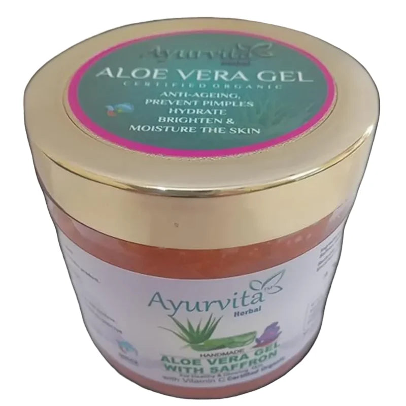 Ayurvita Herbal Handmade AloeVera Gel With Saffron - 150gm